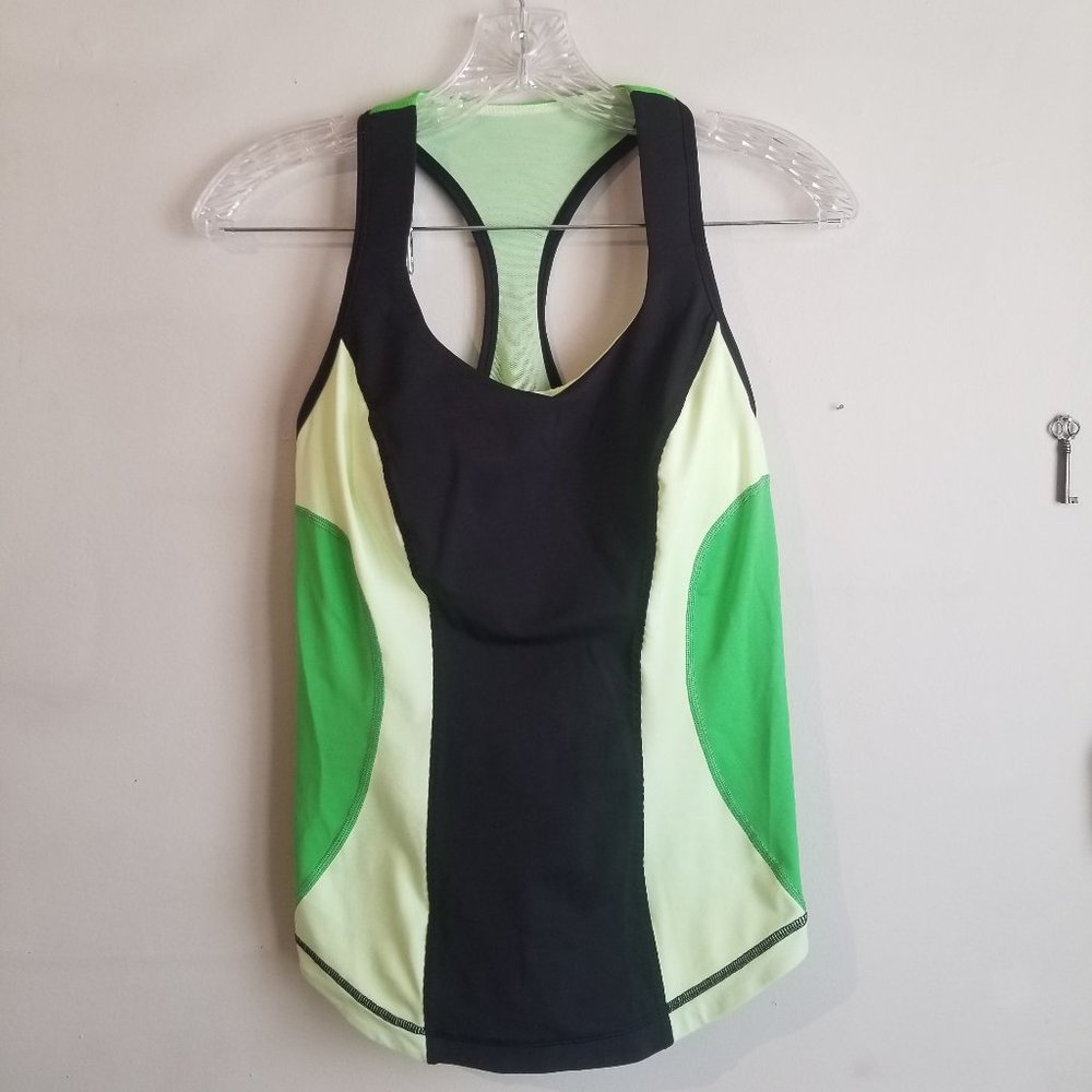 Lime Green Lululemon Sports Top Size M NWOT